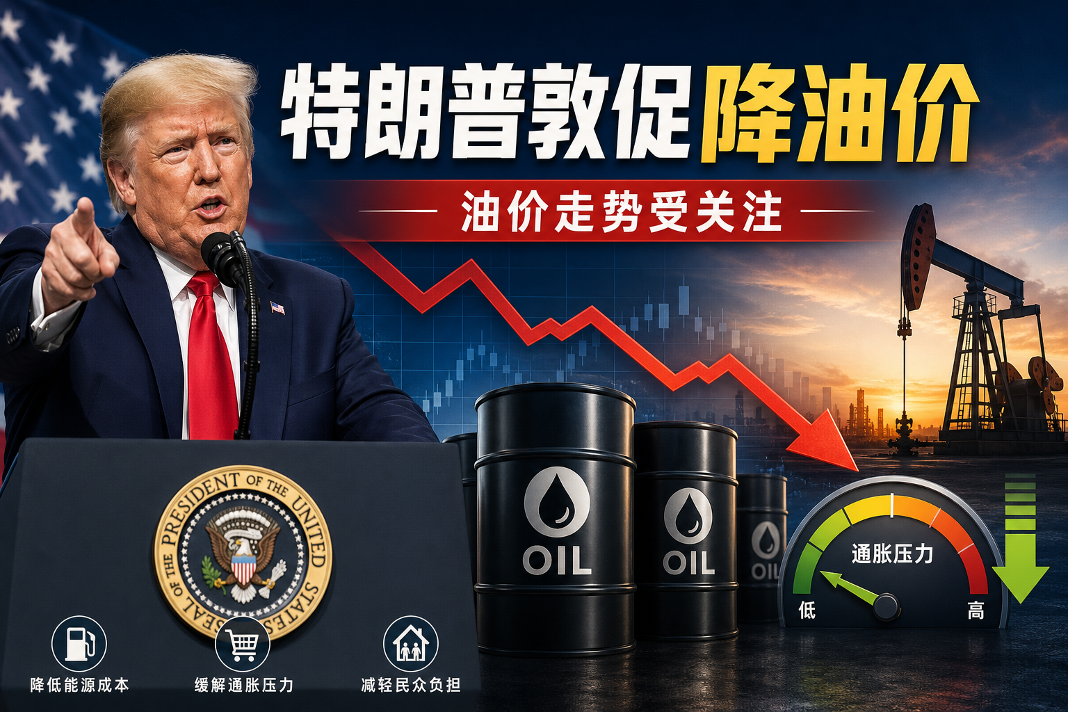 特朗普敦促石油公司降低油价