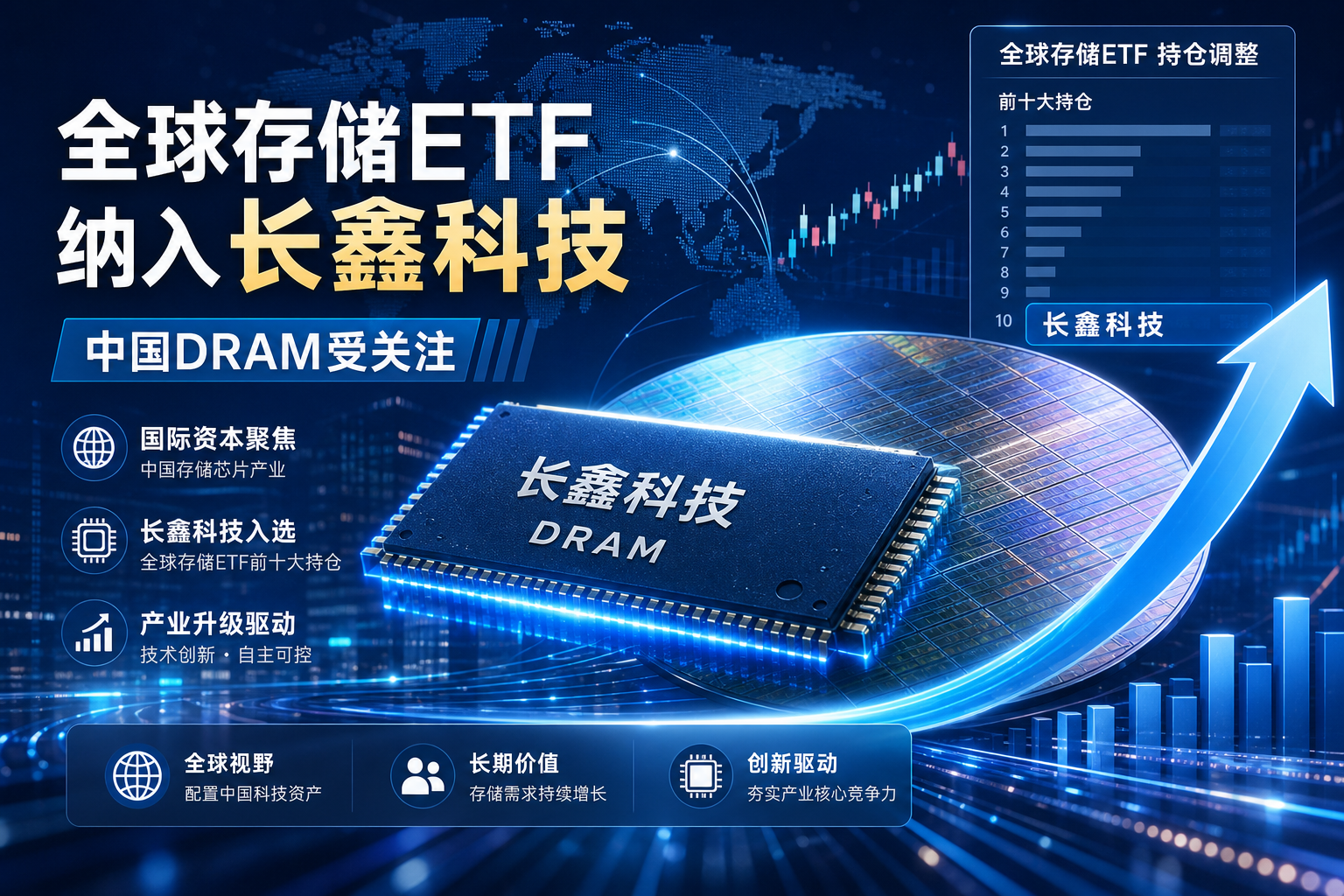 全球存储 ETF 纳入长鑫科技,中国 DRAM 龙头获国际资本关注