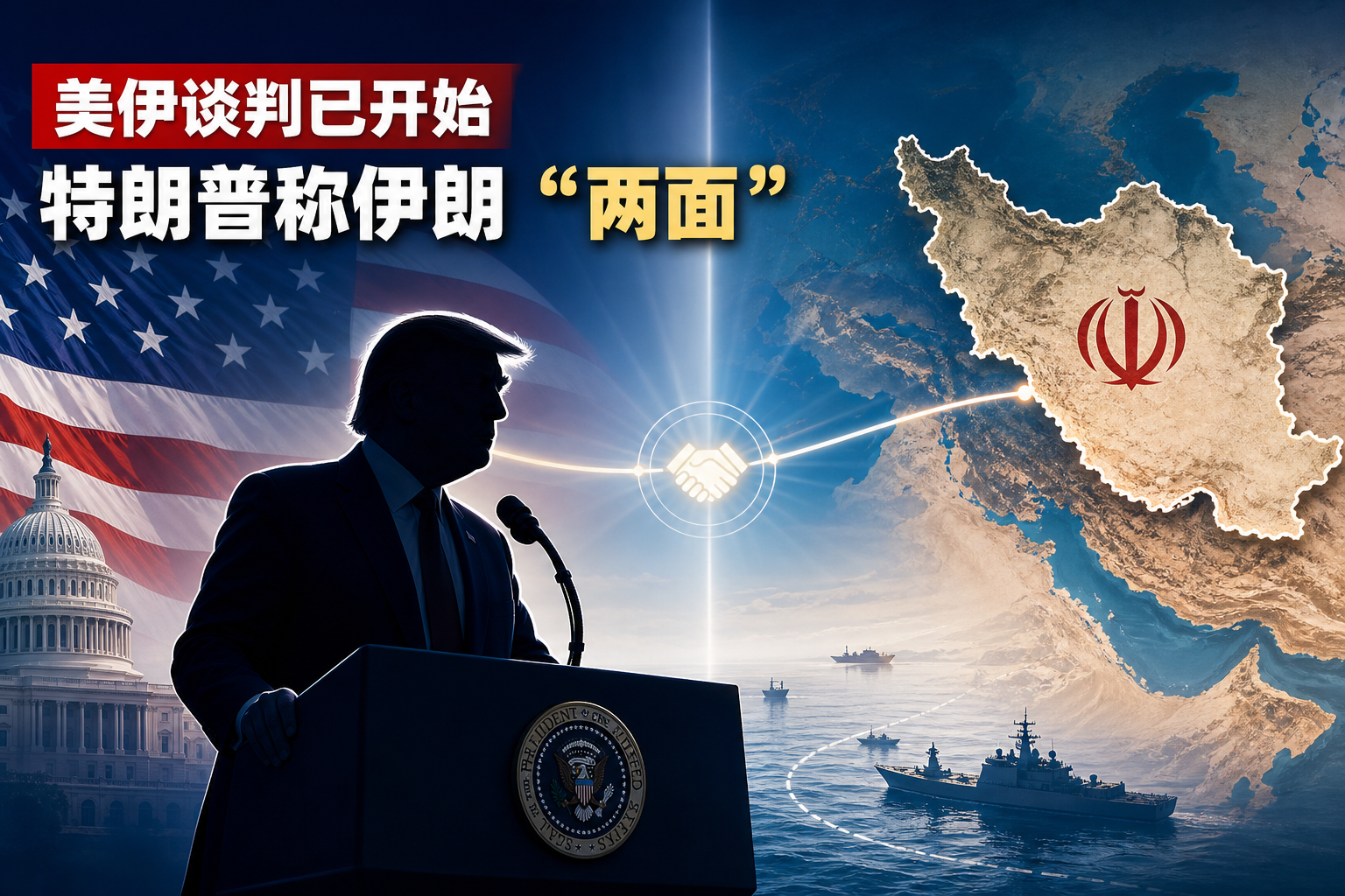特朗普称伊朗领导层是“双面人”,美伊谈判已经开始