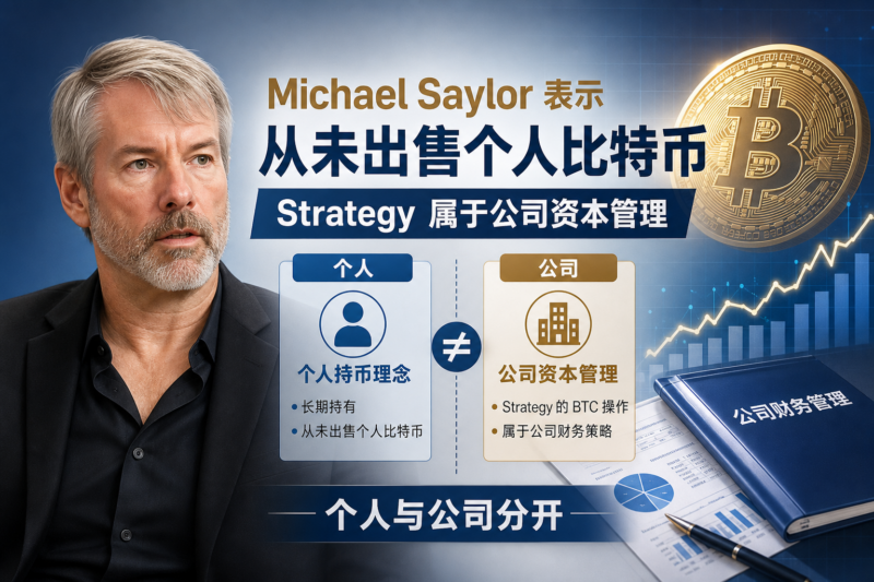 Michael Saylor:从未出售个人比特币,Strategy 的 BTC 操作属于公司资本管理-指挥使社区 - 真实线索、热点议题与深度观察