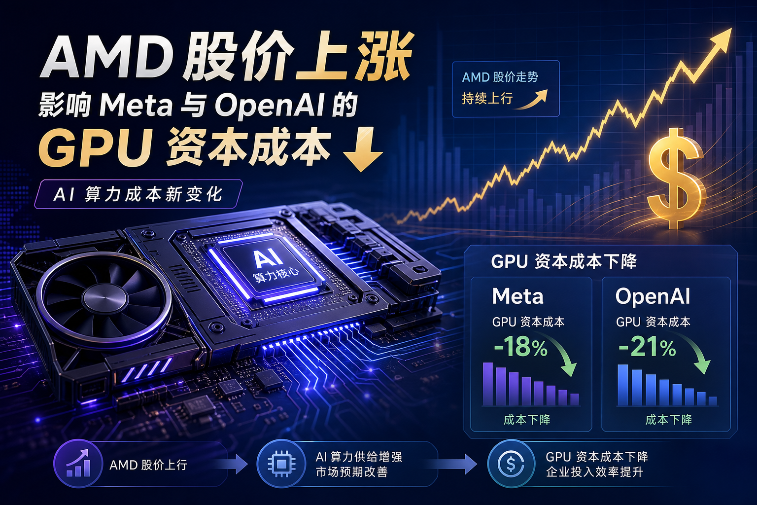 SemiAnalysis：AMD 股价若涨至 600 至 700 美元，Meta 与 OpenAI 的 GPU 资本成本或降至零