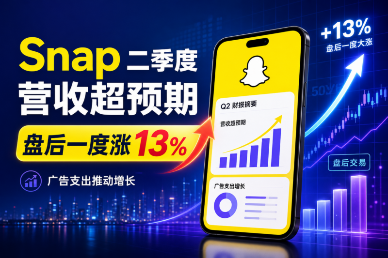 Snap 二季度营收超预期,盘后股价一度大涨 13%-指挥使社区 - 真实线索、热点议题与深度观察