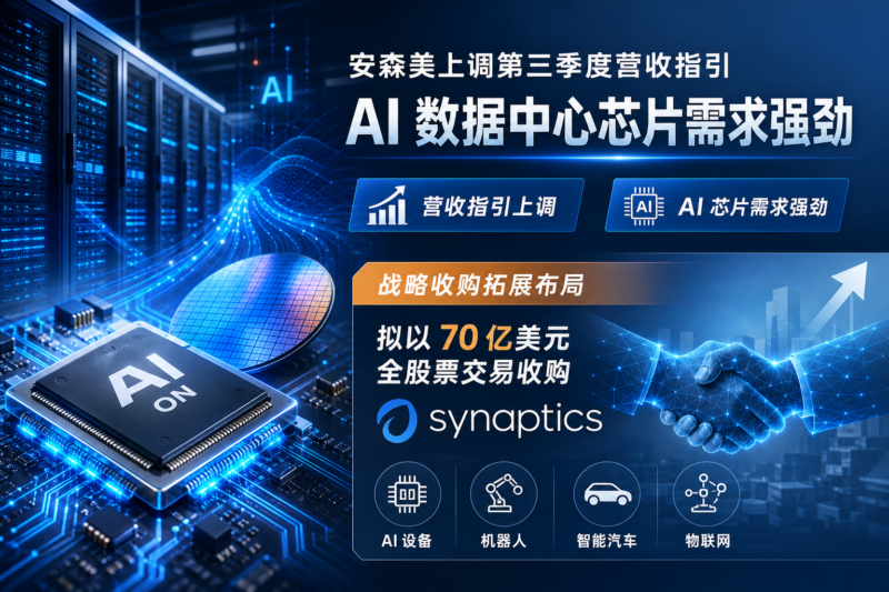 安森美上调第三季度营收指引,AI 数据中心芯片需求强劲-指挥使社区 - 真实线索、热点议题与深度观察