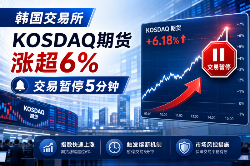 韩国交易所：KOSDAQ 期货涨超 6%，触发五分钟交易暂停-指挥使社区 - 真实线索、热点议题与深度观察