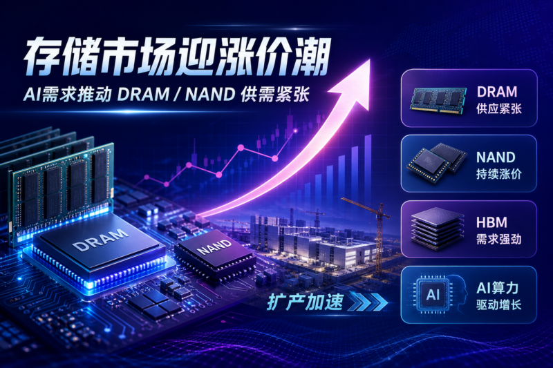存储市场迎涨价潮：DRAM、NAND 供应紧张，AI 需求推动产业链扩产-指挥使社区 - 真实线索、热点议题与深度观察