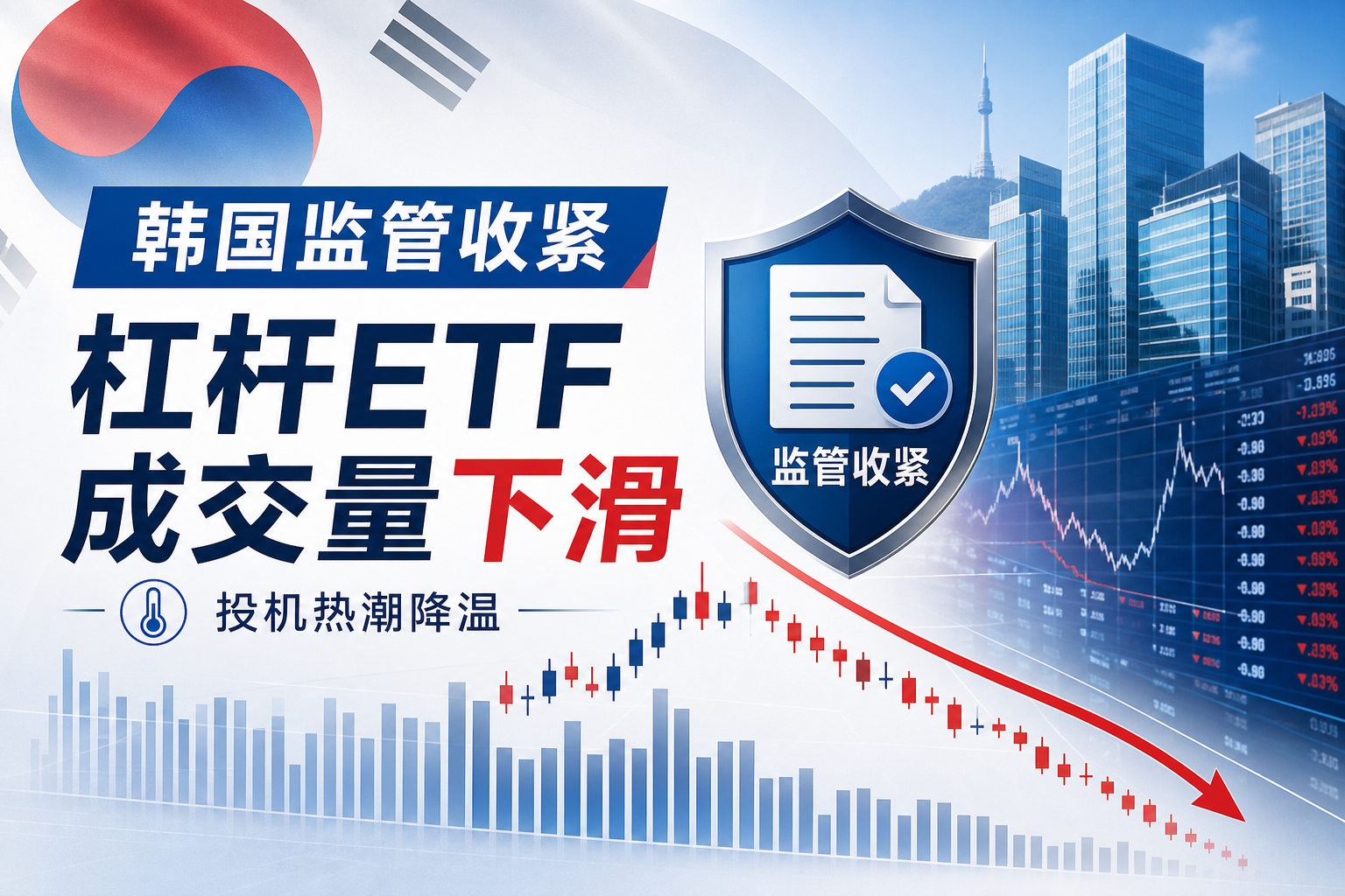 韩国监管新规压制投机热潮,杠杆 ETF 交易量大跌