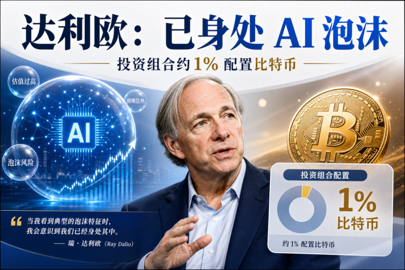 达利欧最新访谈：已身处 AI 泡沫之中，投资组合的 1% 是比特币-指挥使社区 - 真实线索、热点议题与深度观察