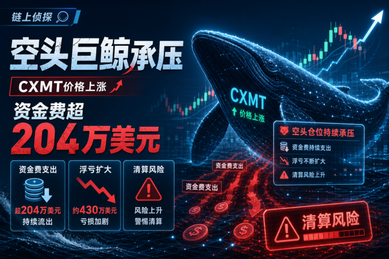 链上侦探|某 CXMT 空头巨鲸资金费支出超 204 万美元-指挥使社区 - 真实线索、热点议题与深度观察