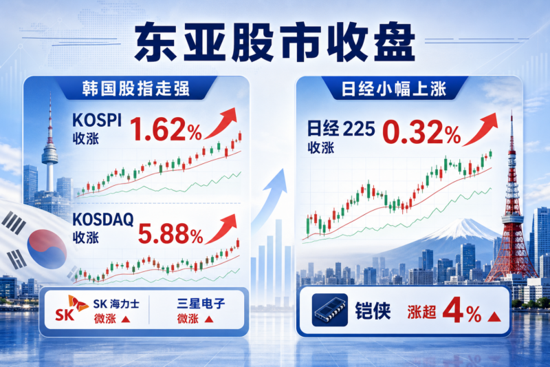 韩国 KOSPI 指数收涨 1.62%,SK 海力士与三星电子微涨不足 1%-指挥使社区 - 真实线索、热点议题与深度观察