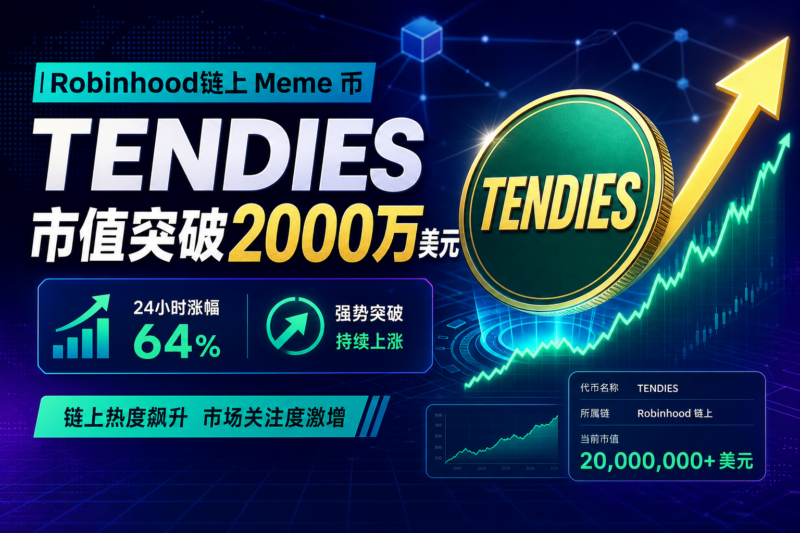 Robinhood 链 Meme 币 TENDIES 市值突破 2000 万美元-指挥使社区 - 真实线索、热点议题与深度观察