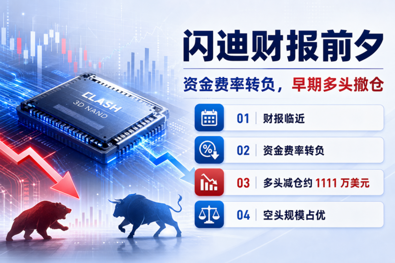 闪迪财报临近，资金费率转负，4 名早期多头撤仓 1100 万美元-指挥使社区 - 真实线索、热点议题与深度观察