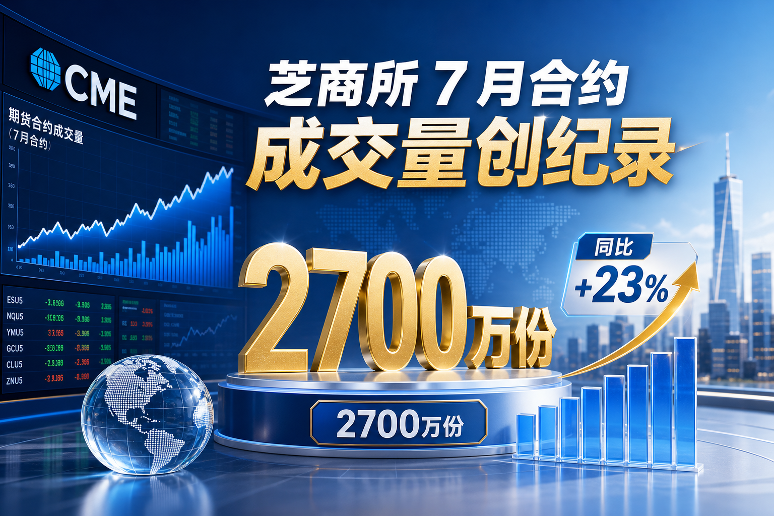 芝商所 7 月合约成交量创纪录