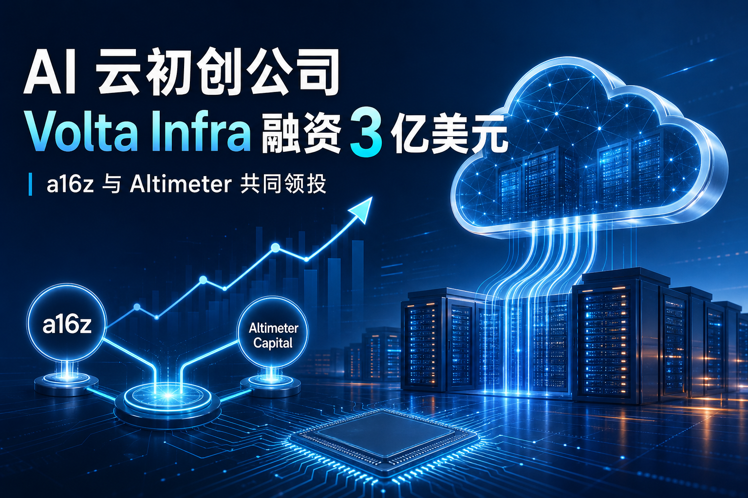 AI 云初创公司 Volta Infra 完成 3 亿美元融资,a16z 与 Altimeter Capital 共同领投