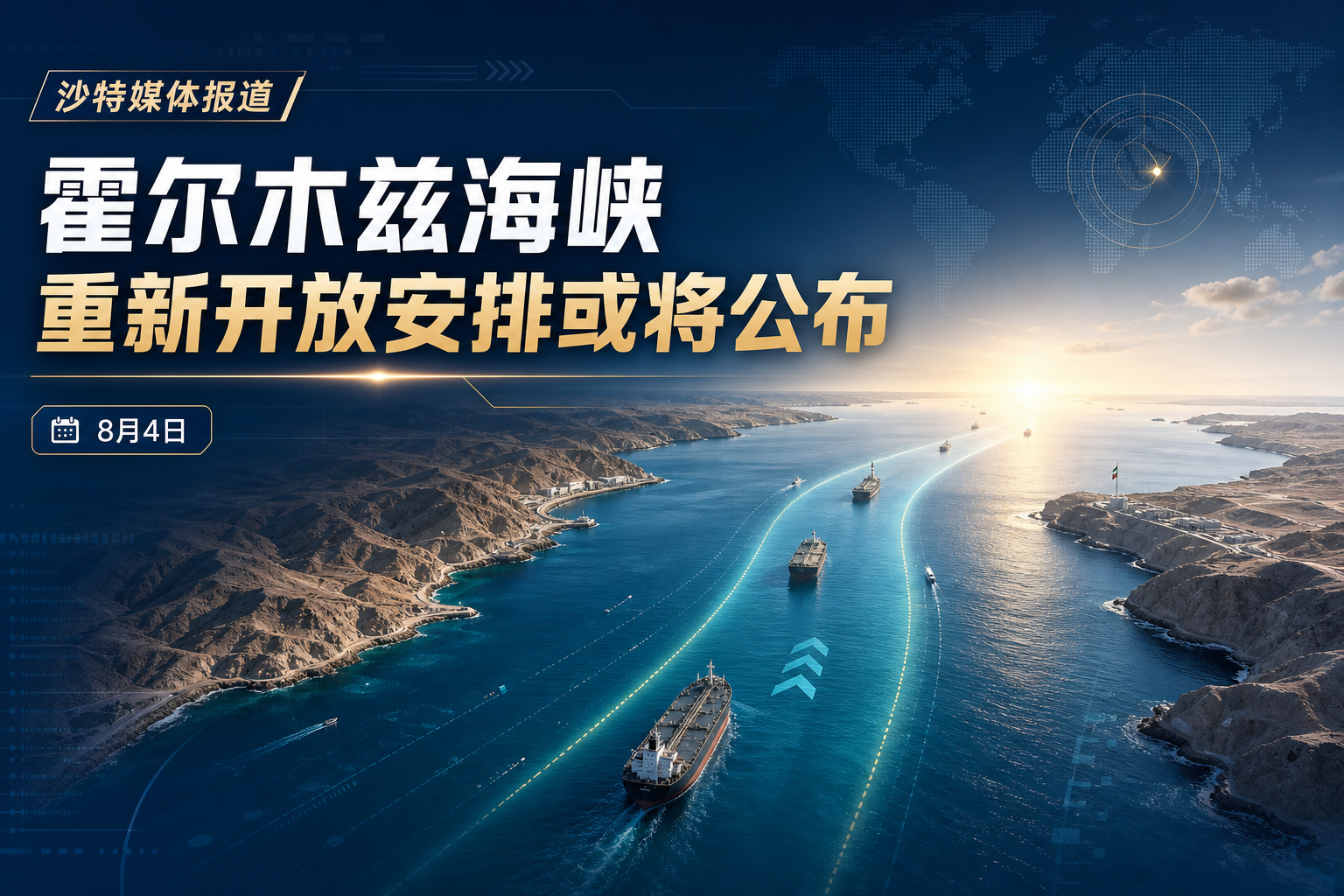 沙特媒体：霍尔木兹海峡全面重新开放安排或将很快公布