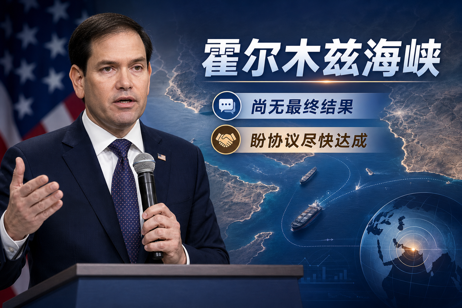 美国国务卿：霍尔木兹海峡问题尚无最终结果，希望协议很快达成