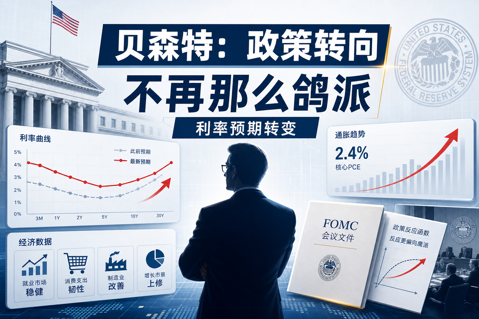 「美联储传声筒」：贝森特政策反应函数转向，不再那么鸽派