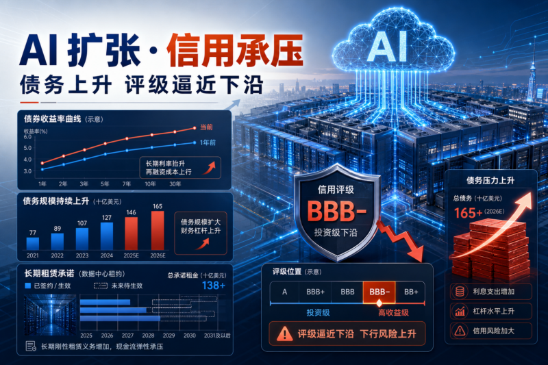 甲骨云押注 AI 扩张引发信用风险,评级逼近「垃圾级」-指挥使社区 - 真实线索、热点议题与深度观察
