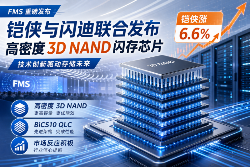 铠侠涨 6.6%,与闪迪发布高密度 3D NAND 闪存-指挥使社区 - 真实线索、热点议题与深度观察