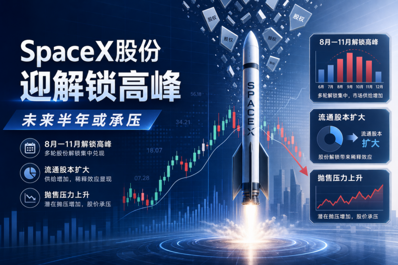 交易员欧阳拽白:SpaceX 股份将于 8 月至 11 月迎解锁高峰,未来半年股价或承压-指挥使社区 - 真实线索、热点议题与深度观察
