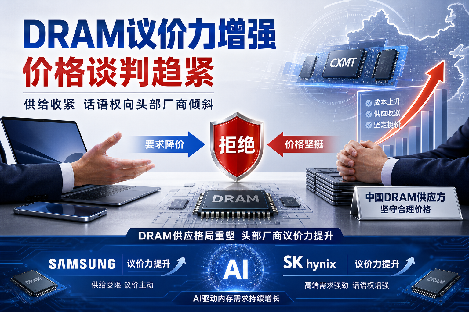 韩媒:苹果要求长鑫存储降价遭拒,三星与 SK 海力士 DRAM 议价能力增强