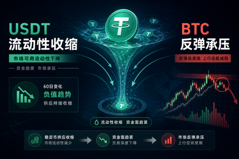 USDT 市值降幅达到历史极端水平，BTC 反弹面临流动性收缩压力-指挥使社区 - 真实线索、热点议题与深度观察
