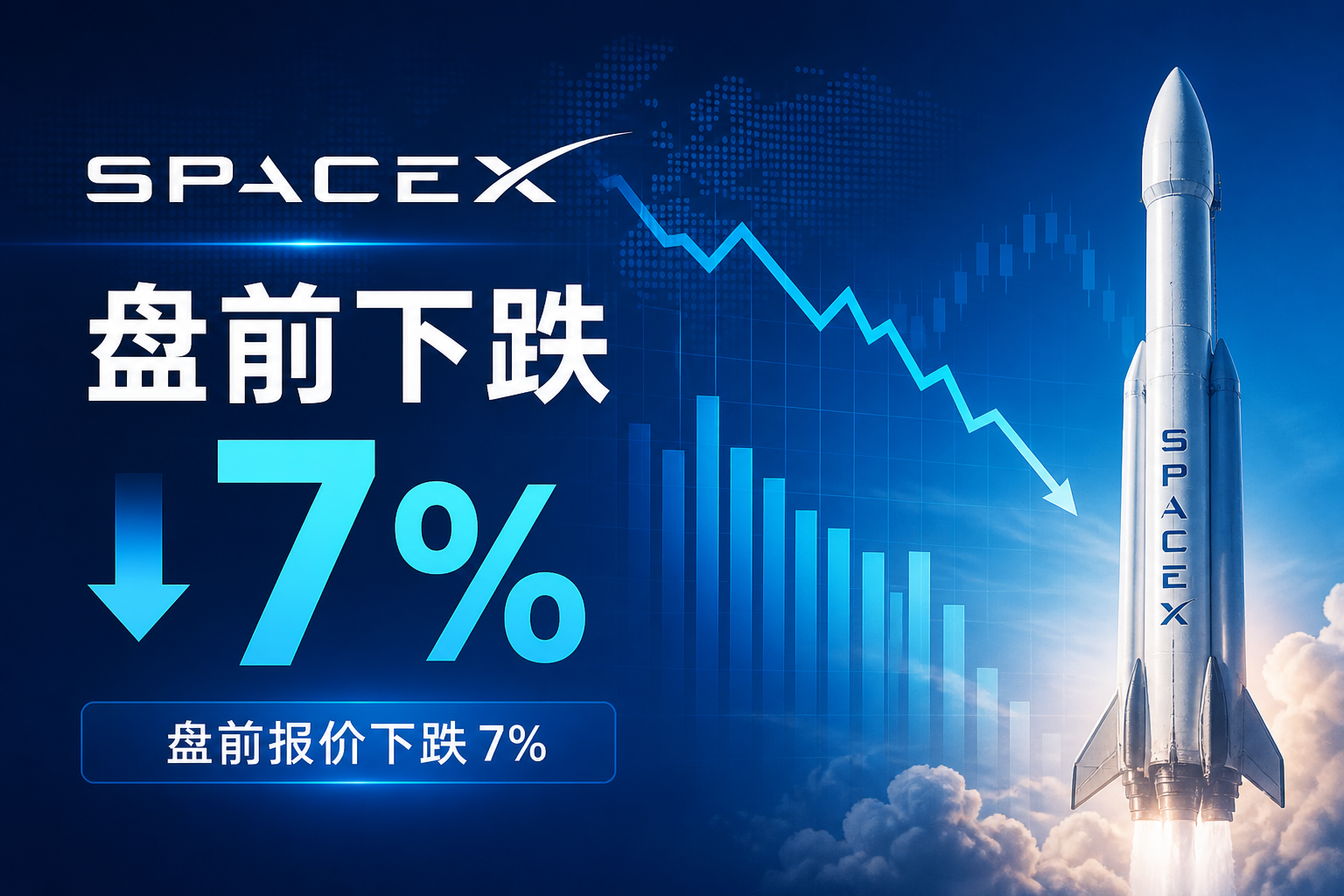 SpaceX 盘前报价下跌 7%