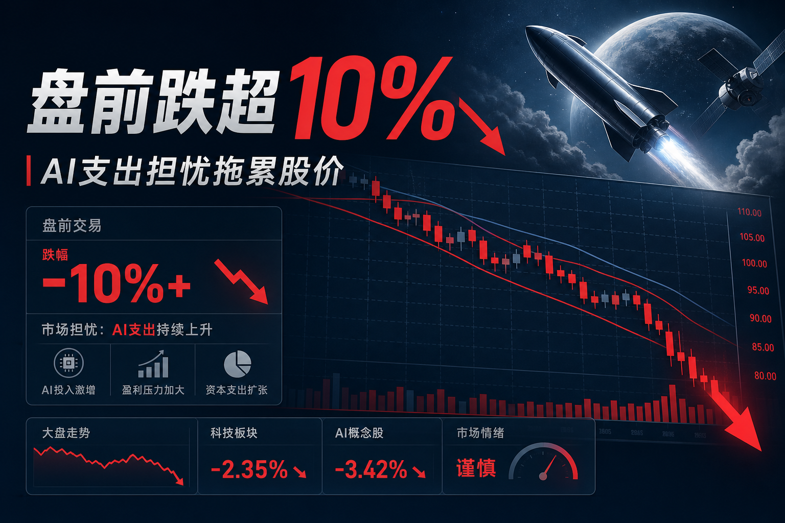 SpaceX 盘前跌幅扩大至超 10%