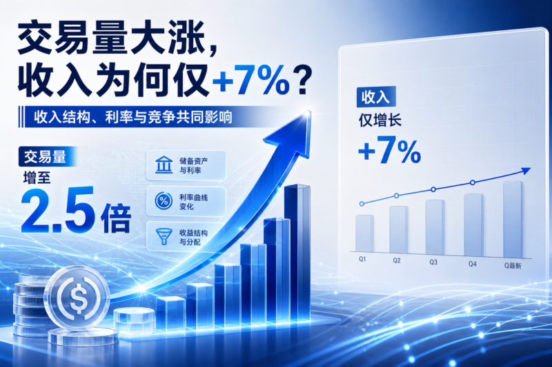 交易量增至 2.5 倍,Circle 的收入为何只增长 7%?-指挥使社区 - 真实线索、热点议题与深度观察