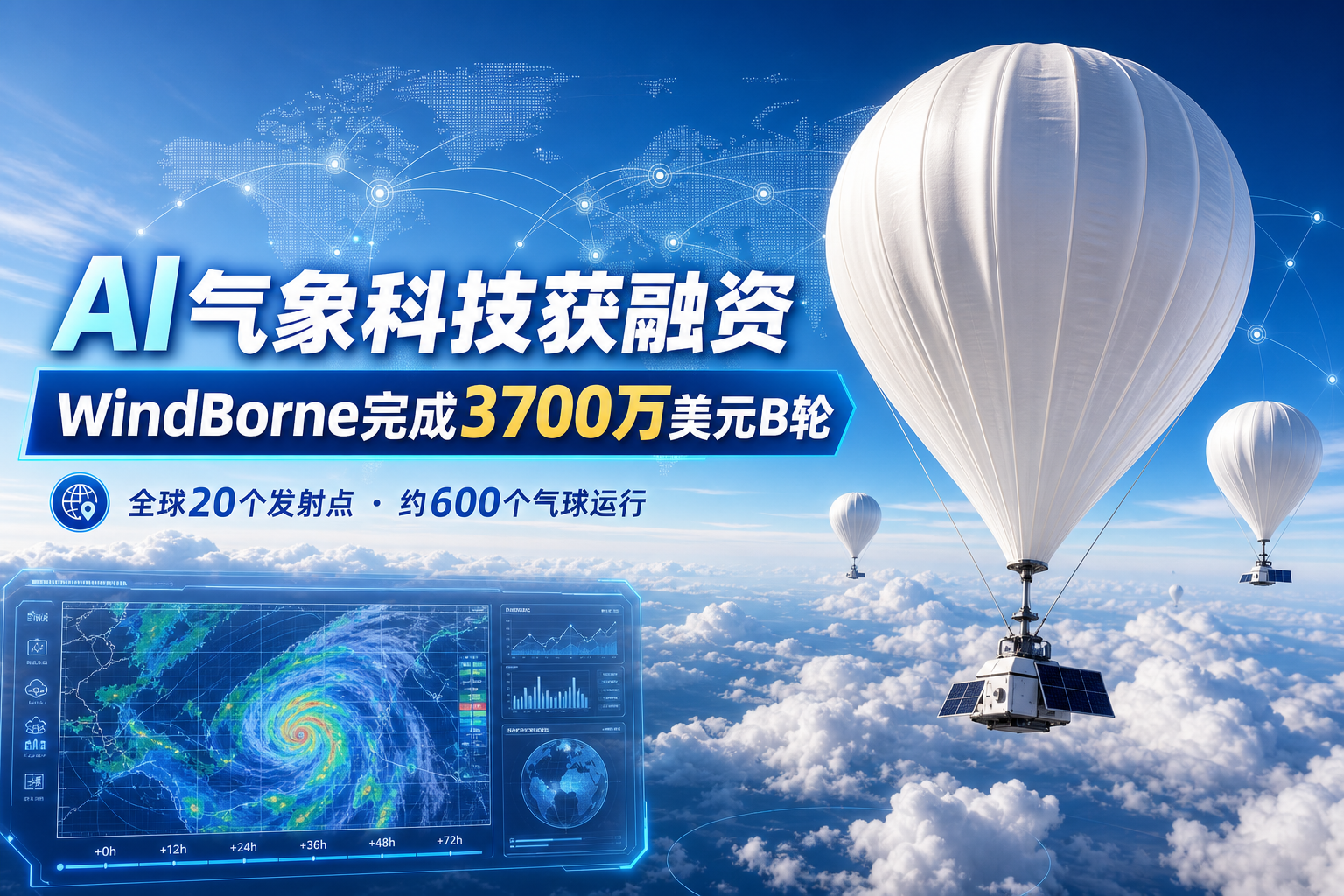 AI 气象科技公司 WindBorne Systems 完成 3700 万美元 B 轮融资