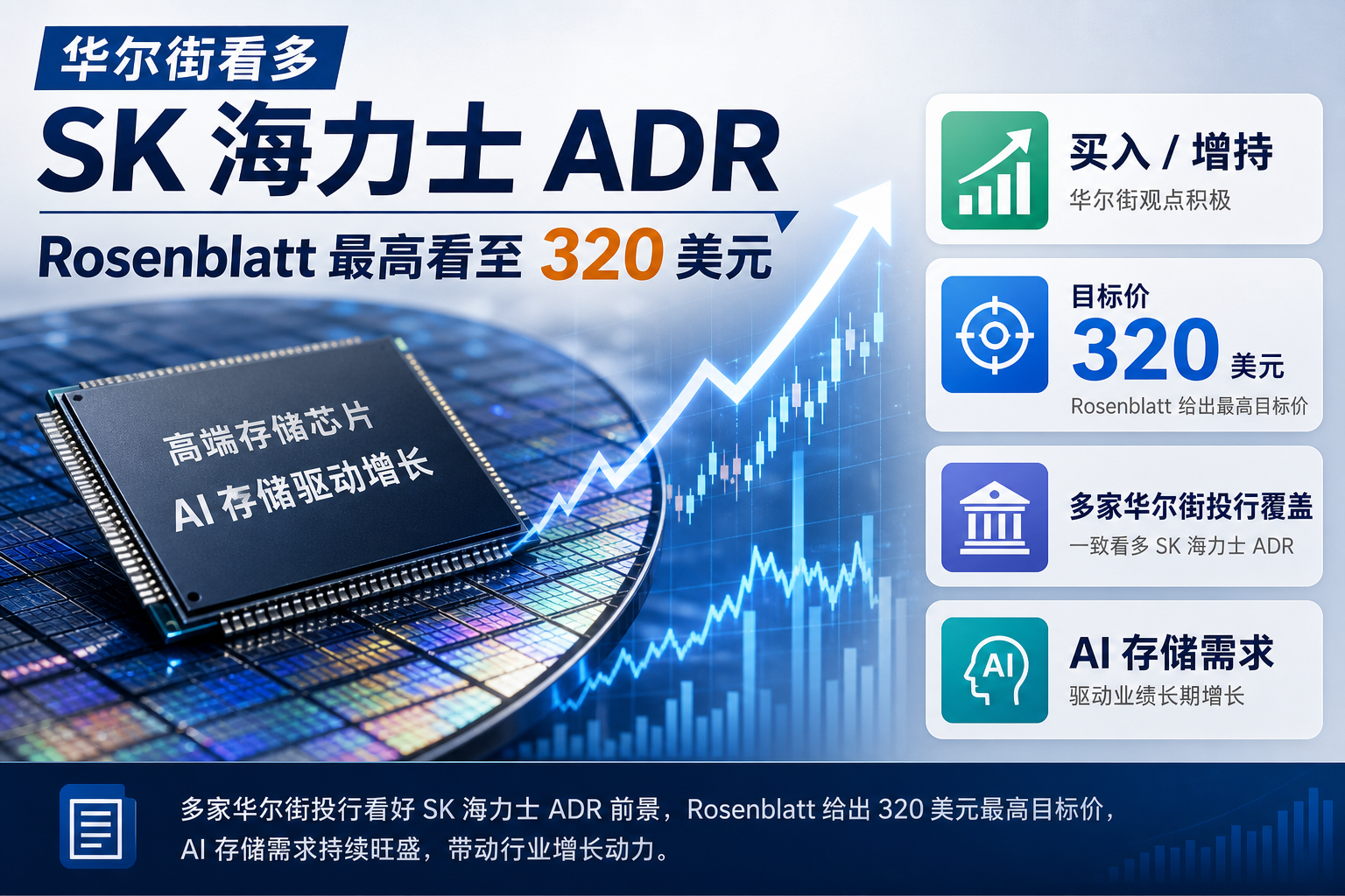 华尔街多家投行看多 SK 海力士 ADR,Rosenblatt 给出 320 美元最高目标价
