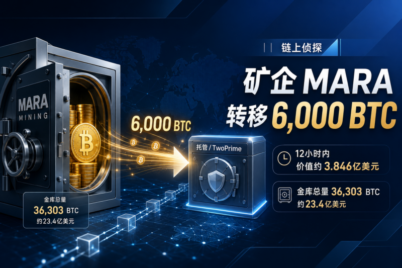 链上侦探|矿企 MARA 过去 12 小时转移 6,000 枚比特币-指挥使社区 - 真实线索、热点议题与深度观察
