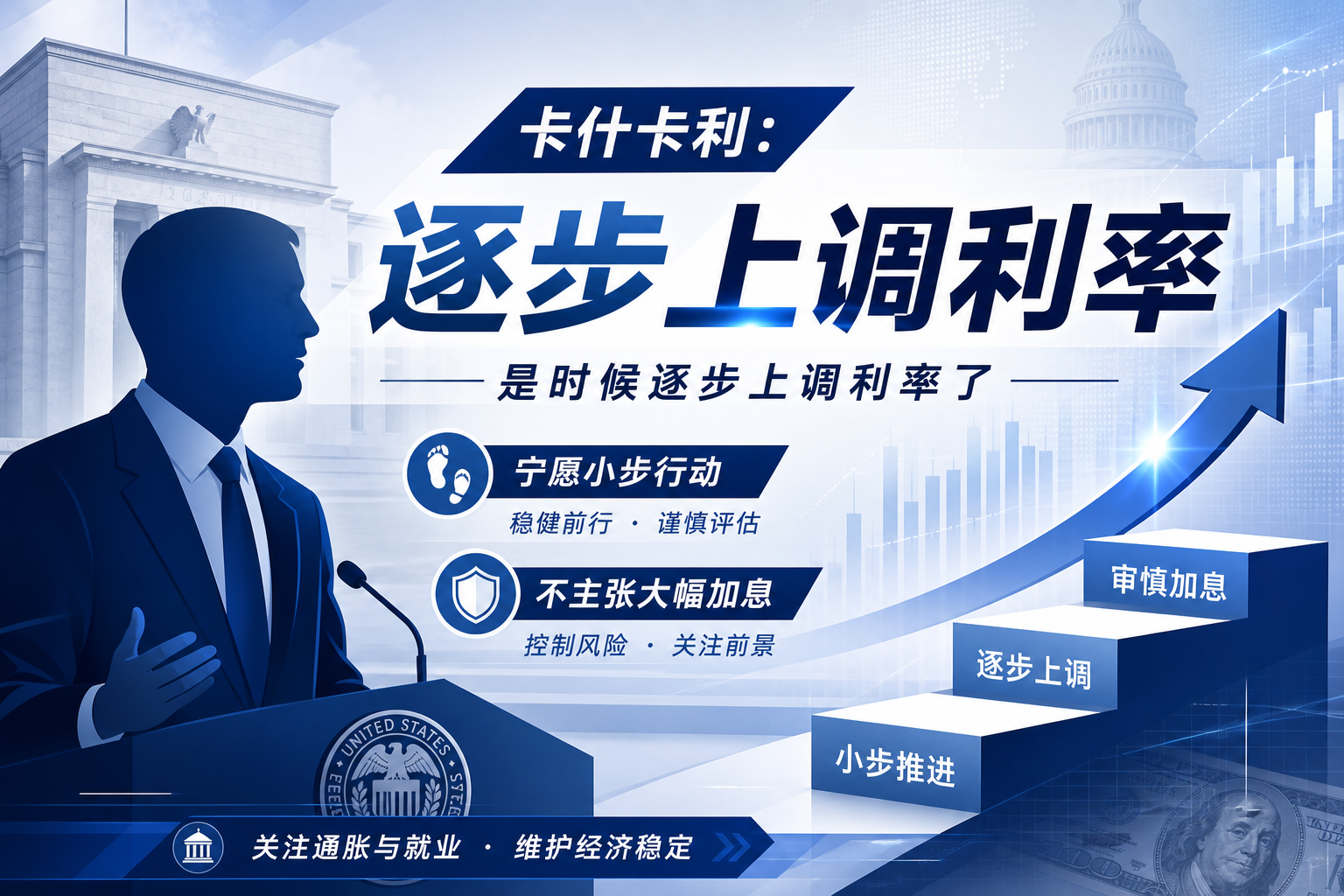 美联储卡什卡利：是时候逐步上调利率了