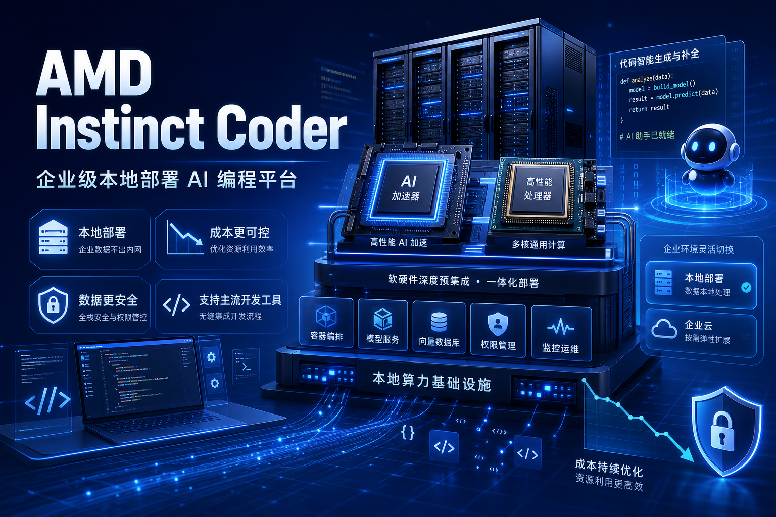 AMD 推出企业级 AI 编程平台 Instinct Coder