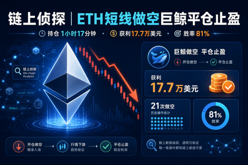 链上侦探｜ETH 短线做空巨鲸平仓止盈-指挥使社区 - 真实线索、热点议题与深度观察