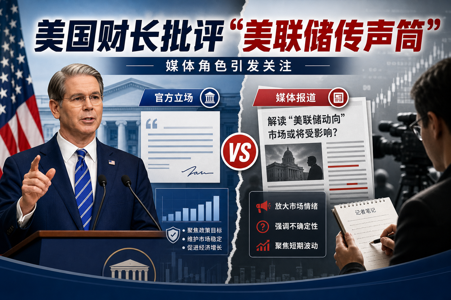 美国财长批评“美联储传声筒”报道方式