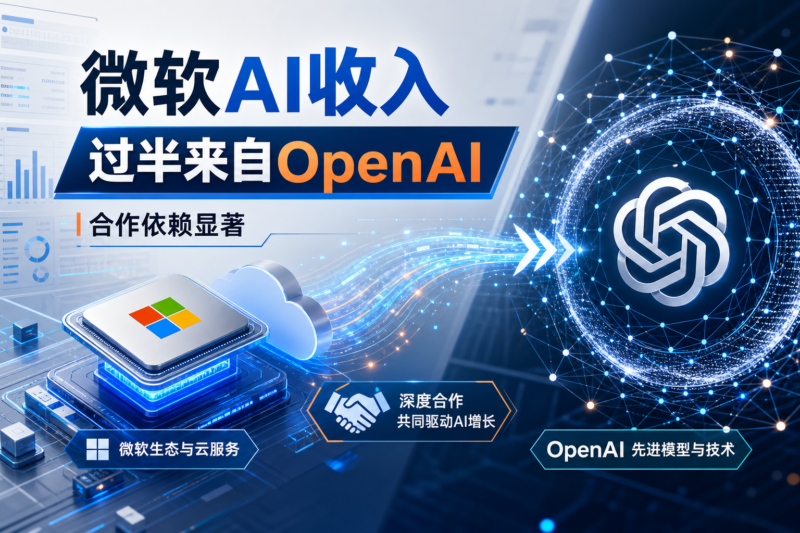 微软 AI 收入过半来自 OpenAI,显示对合作伙伴依赖仍较高-指挥使社区 - 真实线索、热点议题与深度观察