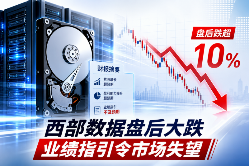 西部数据盘后跌超 10%,业绩指引令市场失望-指挥使社区 - 真实线索、热点议题与深度观察