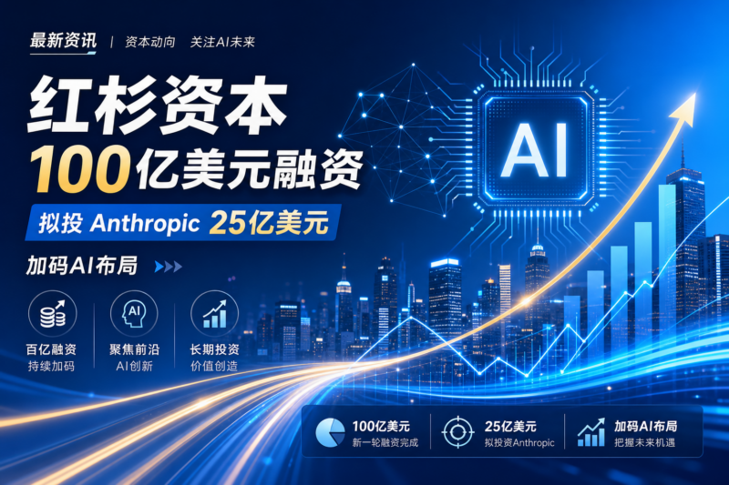红杉资本完成 100 亿美元新一轮融资,拟向 Anthropic 投资 25 亿美元-指挥使社区 - 真实线索、热点议题与深度观察