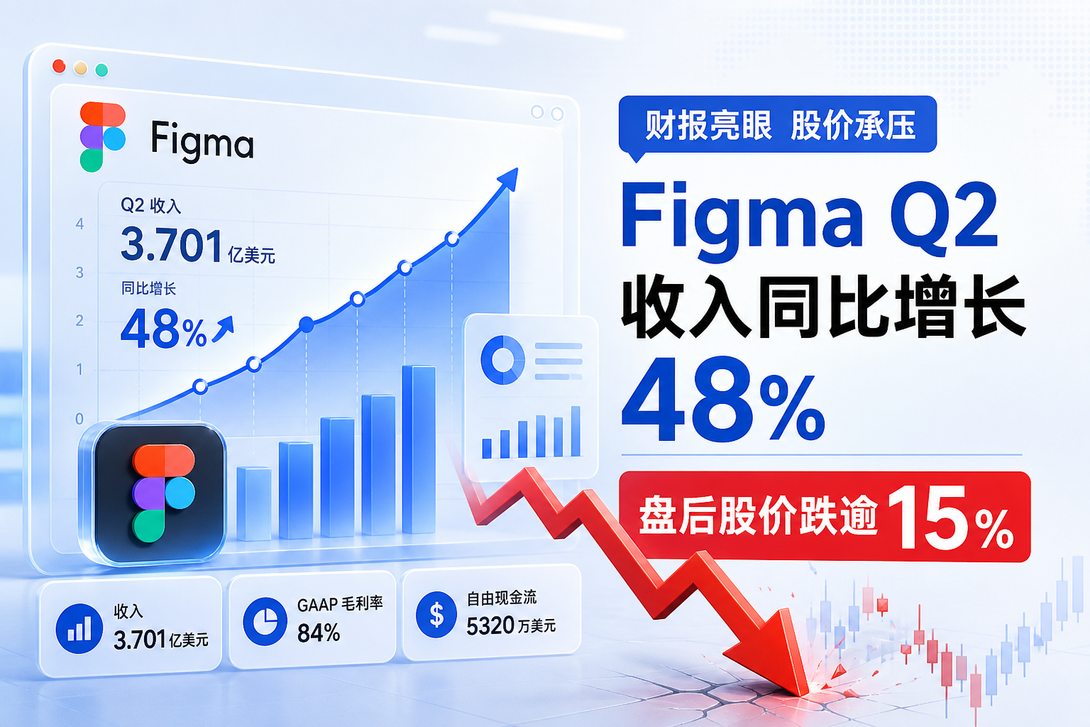 Figma Q2 收入同比增长 48%,股价盘后跌逾 15%