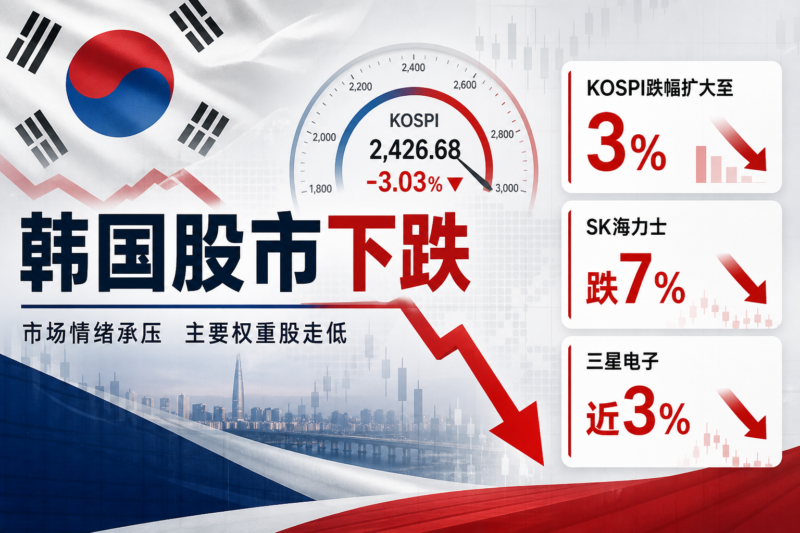 韩国 KOSPI 指数跌幅扩大至 3%，SK 海力士跌 7%。-指挥使社区 - 真实线索、热点议题与深度观察