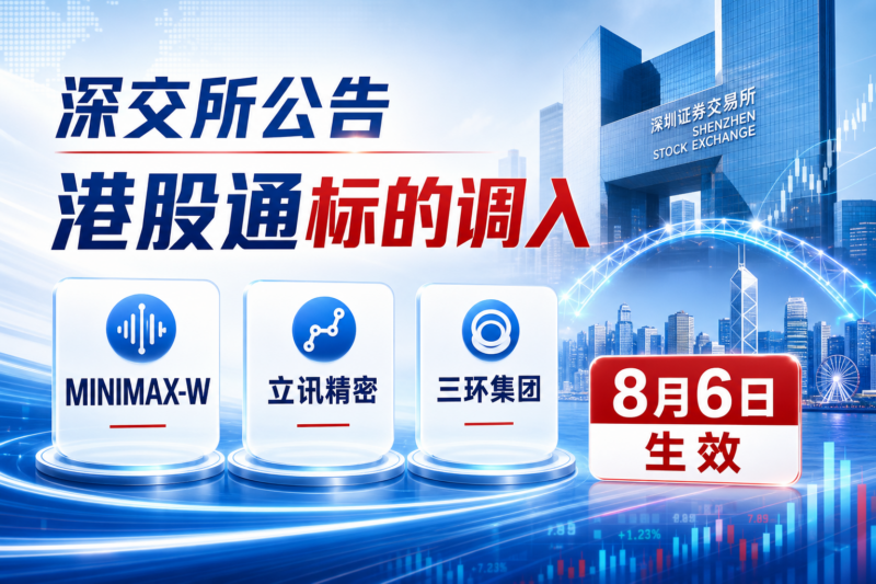 深交所：港股通标的调入 MINIMAX-W，8 月 6 日起生效-指挥使社区 - 真实线索、热点议题与深度观察