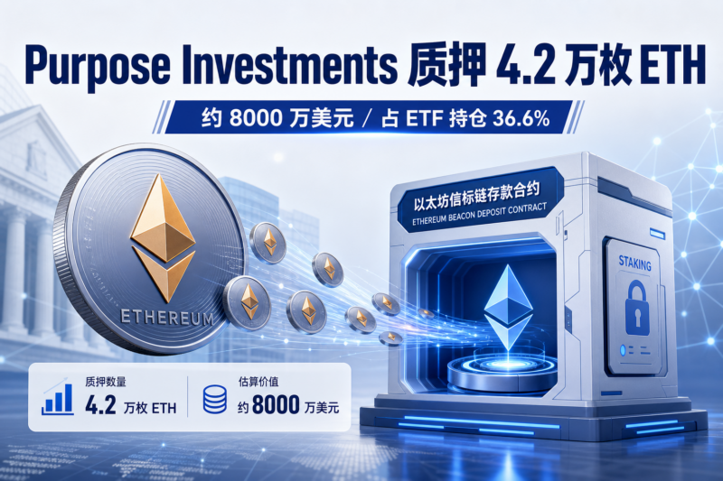 Purpose Investments 将 4.2 万枚 ETH 用于质押,价值约 8000 万美元-指挥使社区 - 真实线索、热点议题与深度观察