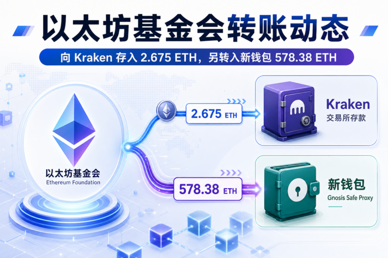 以太坊基金会向 Kraken 存入 2.675 枚 ETH，或为转账测试-指挥使社区 - 真实线索、热点议题与深度观察