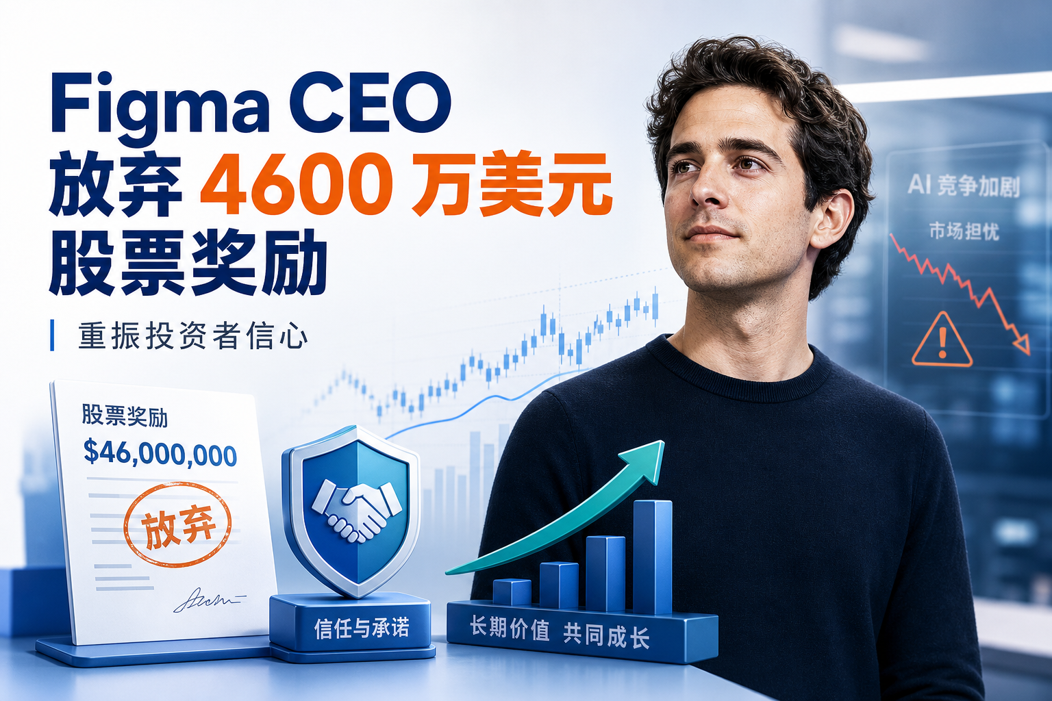 Figma CEO 自愿放弃 4600 万美元股票奖励,旨在重振投资者信心