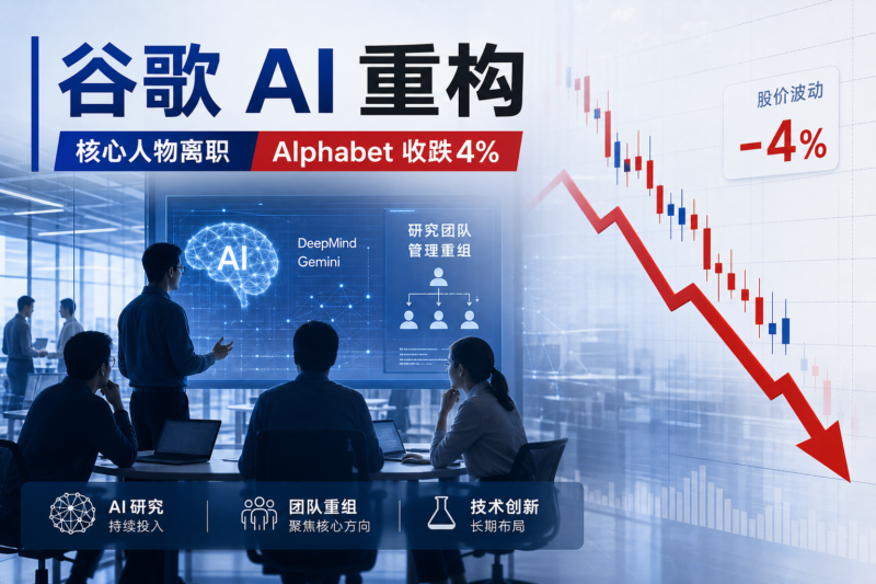 谷歌 AI 部门权力重构:多位核心人物离职,Alphabet 股价收跌逾 4%-指挥使社区 - 真实线索、热点议题与深度观察