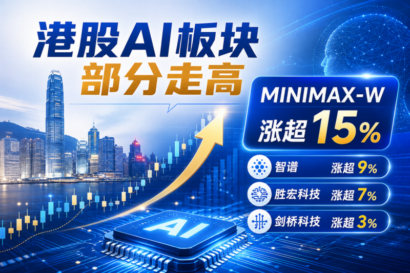 港股 AI 股部分走高,MINIMAX-W 涨超 15%-指挥使社区 - 真实线索、热点议题与深度观察