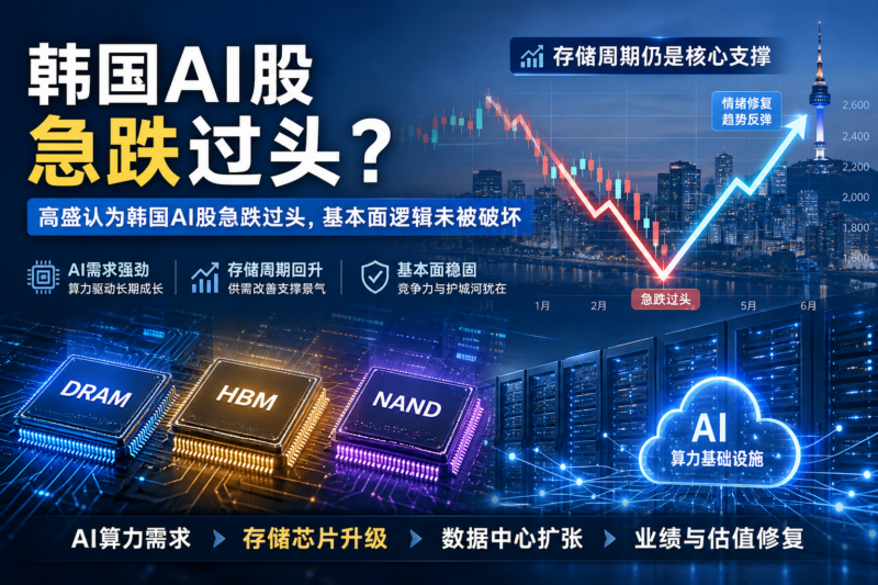 高盛:韩国 AI 股急跌过头,基本面逻辑并未被破坏-指挥使社区 - 真实线索、热点议题与深度观察