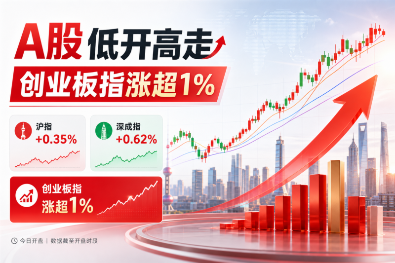 A股低开高走，创业板指涨超 1%-指挥使社区 - 真实线索、热点议题与深度观察