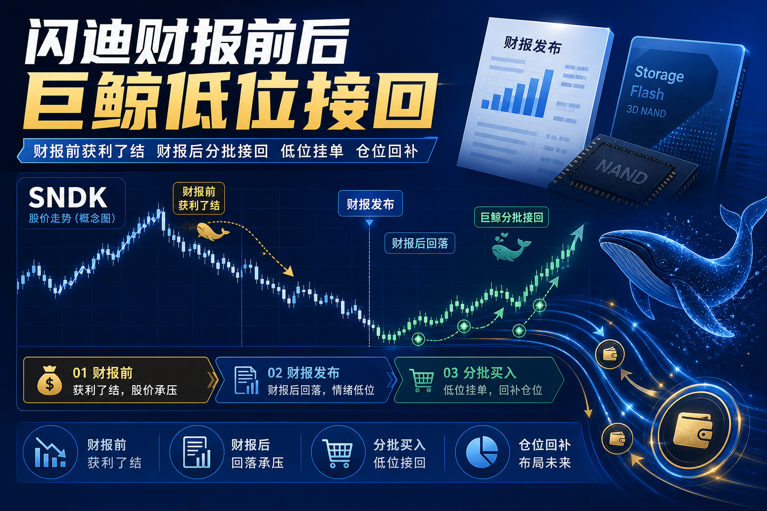 闪迪财报前后,SNDK 巨鲸低位接回