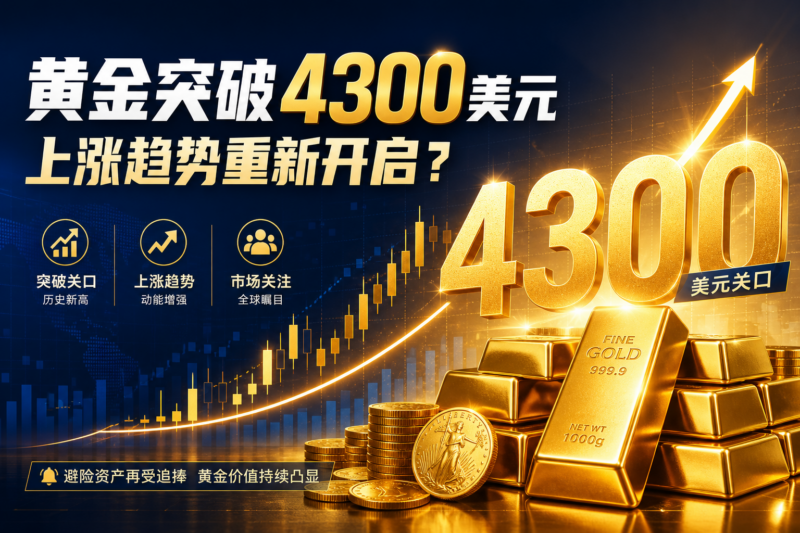 黄金突破4300美元关口，上涨趋势重新开启？-指挥使社区 - 真实线索、热点议题与深度观察